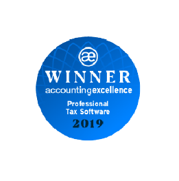 2019 accounting excellence award logo for tax software Bright Software Group