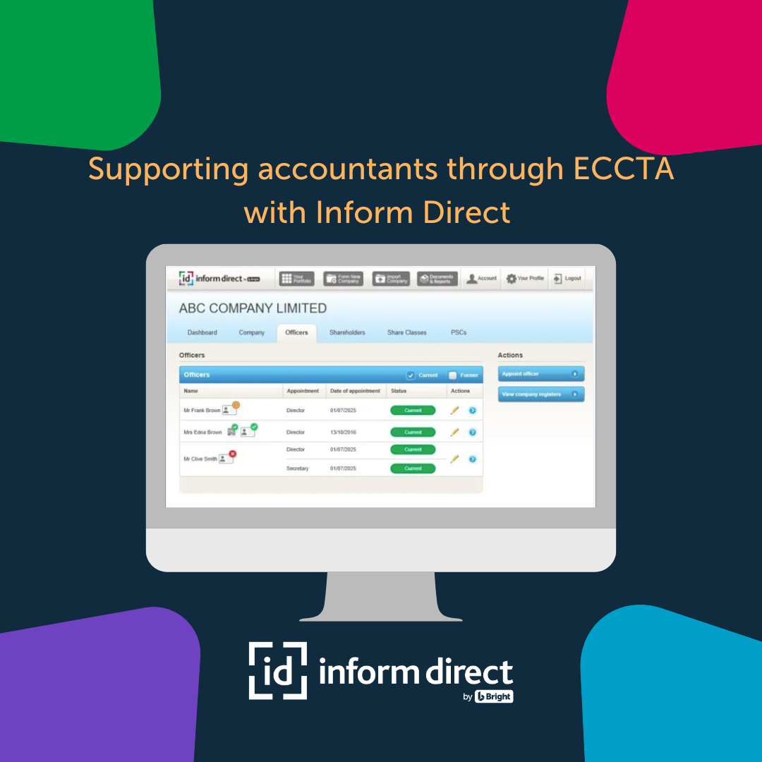 ECCTA compliance: how Inform Direct supports accountants