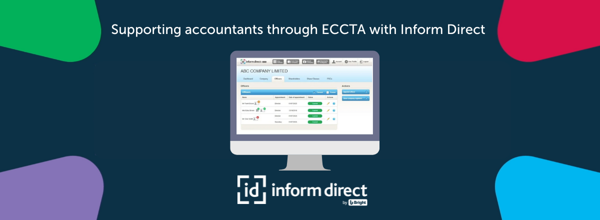 Header image ot blog title - Inform Direct dashboard